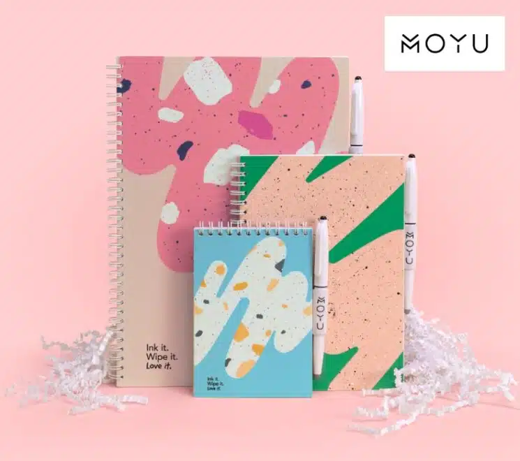 MOYU - herbruikbare notitieboeken van steenpapier