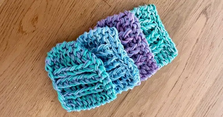 diy zelf wattenschijfjes breien