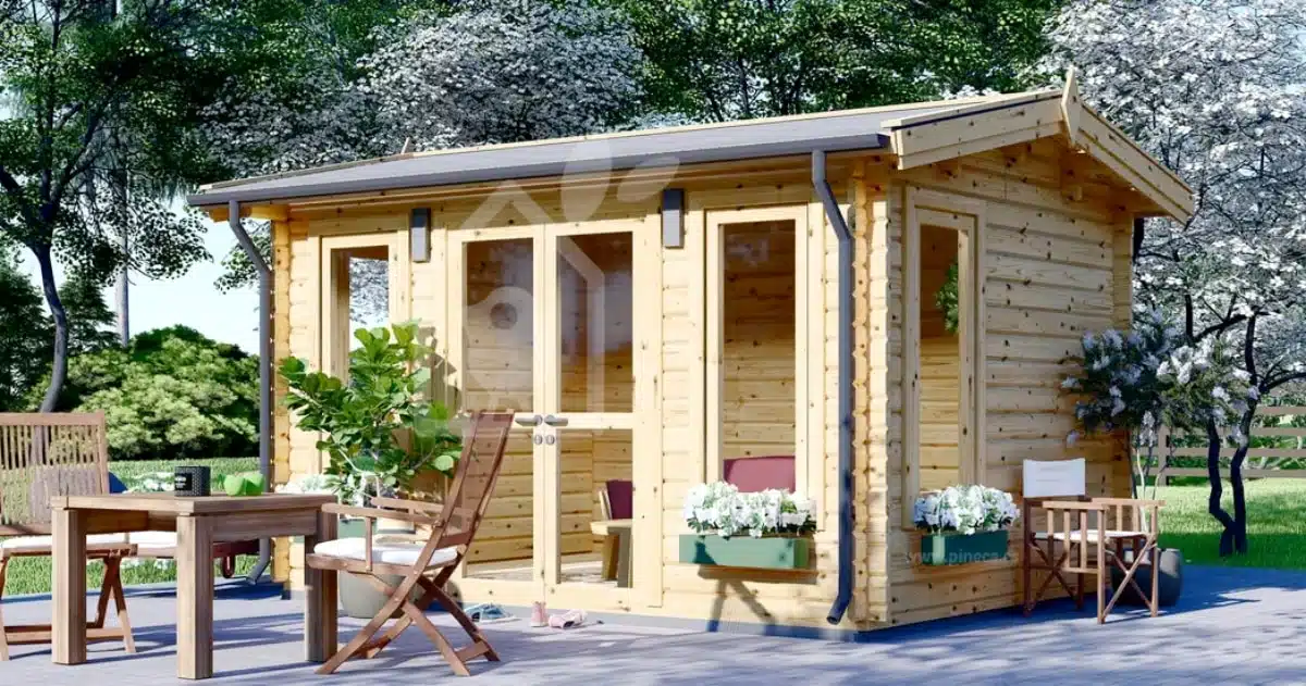 frefab houten tuinhuisje