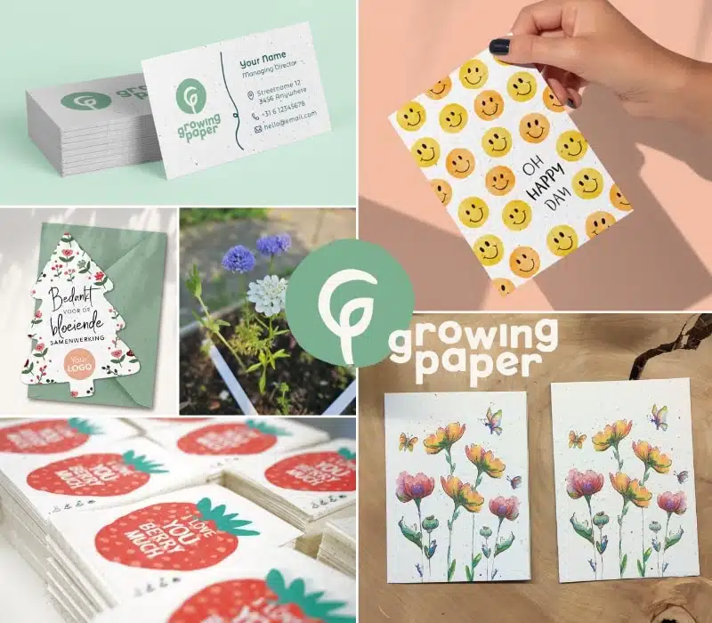 growing papier groeipapier