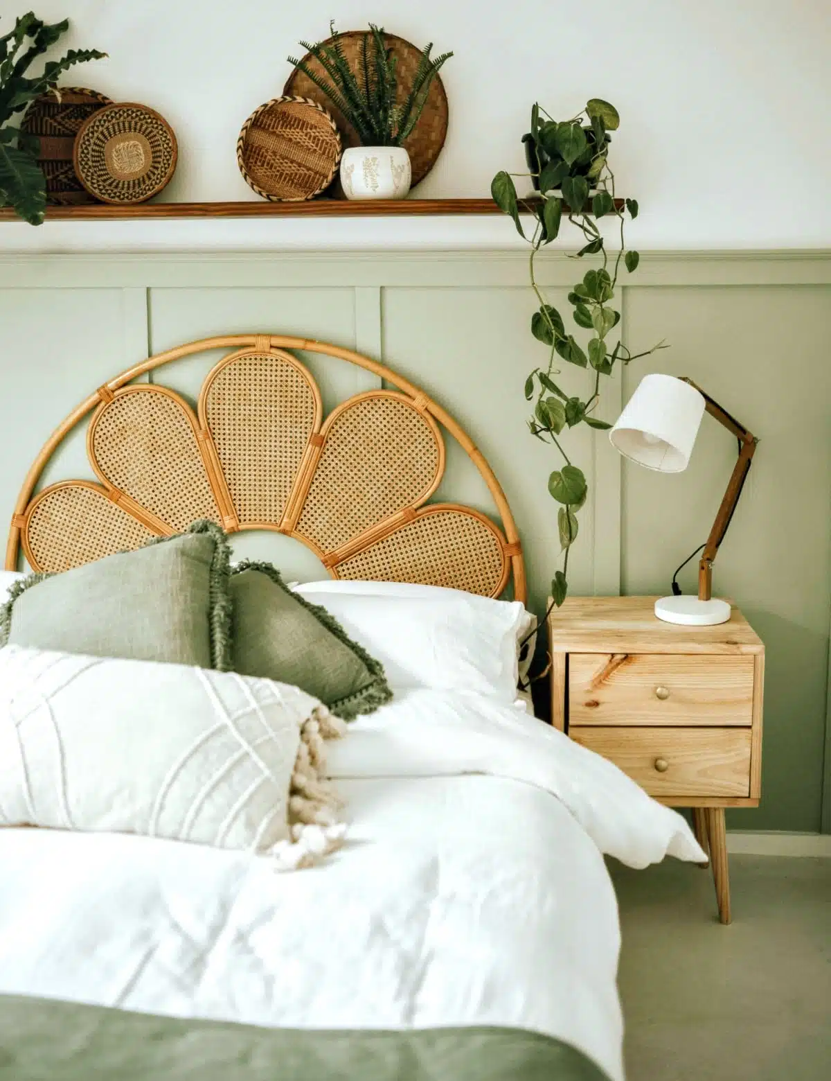 slaapkamer natuurlijk groen